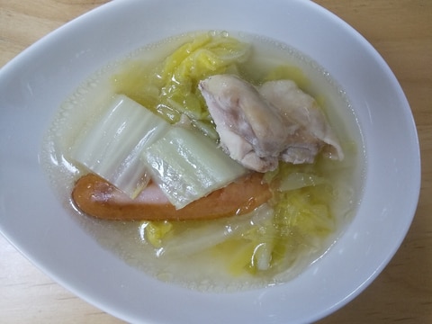 【ホットクック】鶏肉と白菜の白だし鍋
